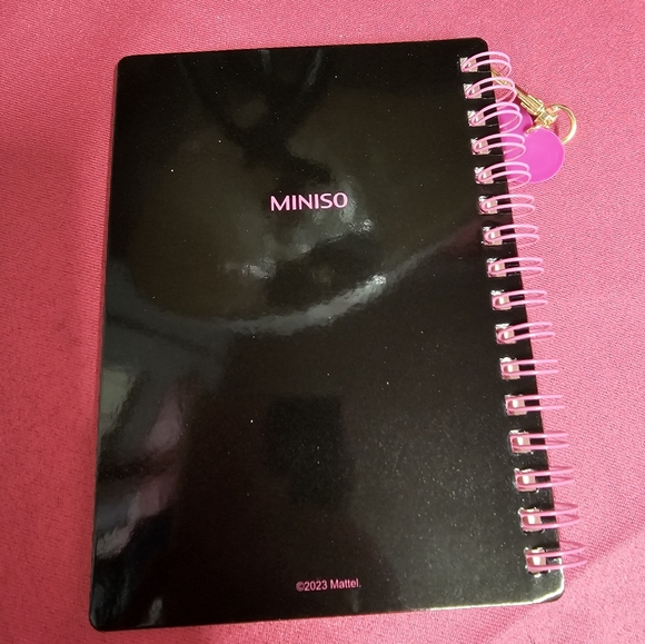 Barbie × Miniso Barbie Notebook Retro Black White Barbie Clip-on Charm Notebook - Picture 3 of 4